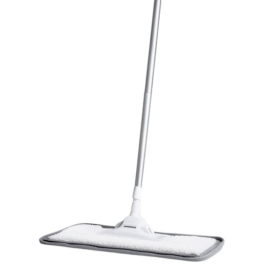 Plvwc Flat Mop - Self-Wringing Hands-Free Floor Mop - Ultra-Absorbent Microfiber Pad - 360-Degree Swivel Head for Hardwood, Tile & Laminate